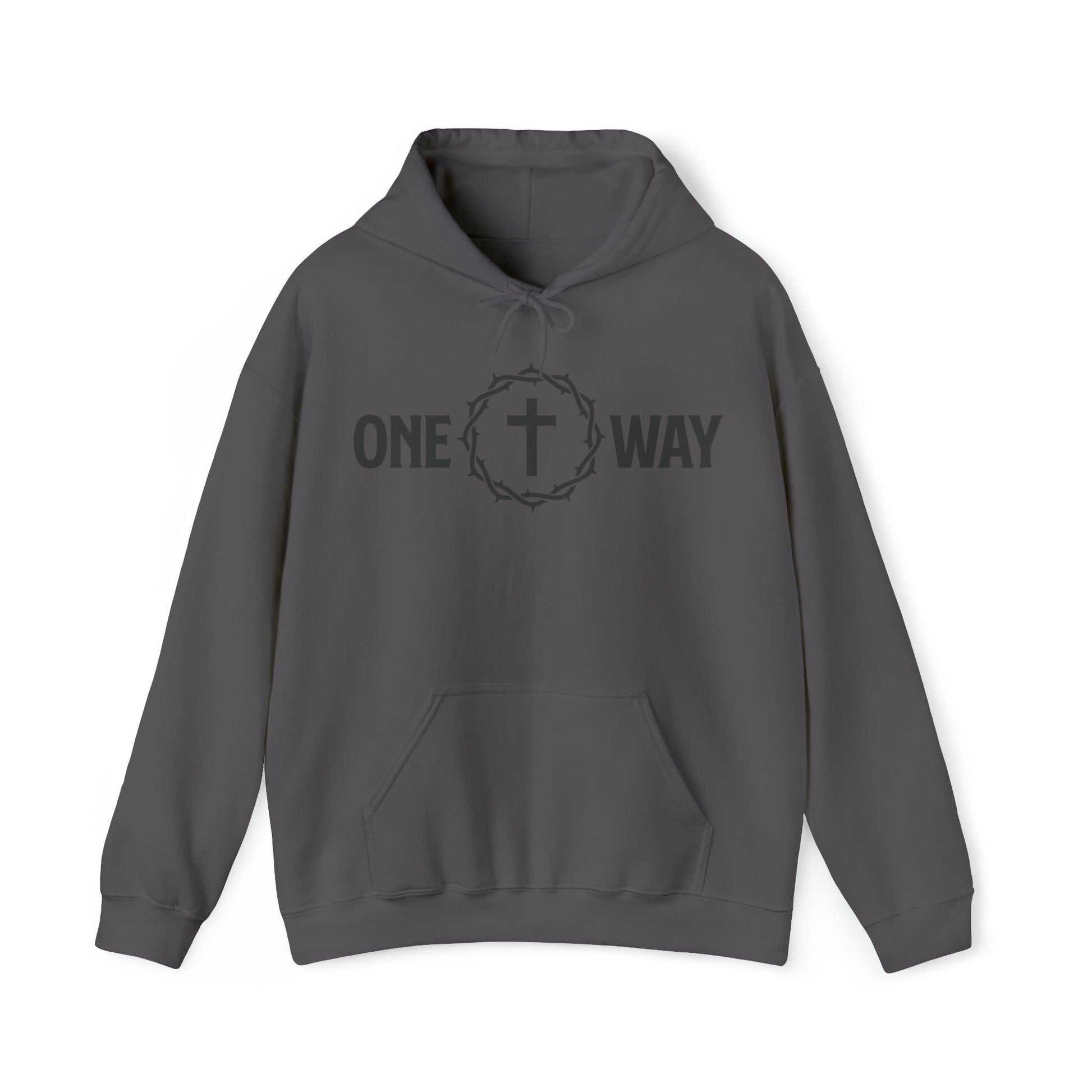 One Way Christian Hoodie with Crown and Cross - Joe Camilo Designs