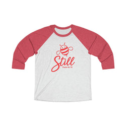Image of Bee Still Christian Raglan Shirt - Joe Camilo Designs