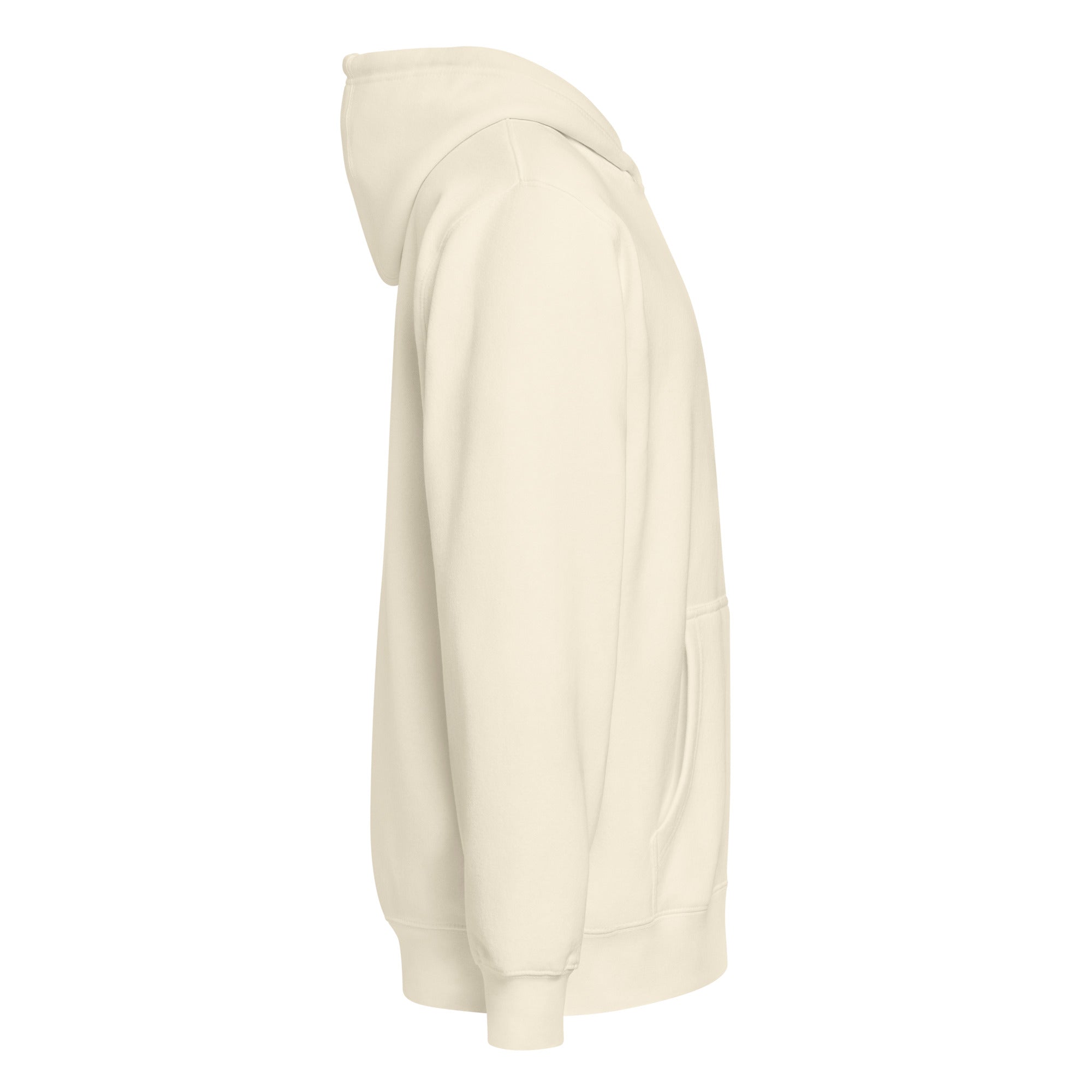 Image of Born Twice Premium Zip Hoodie sandshell right side — Jesus hoodie sandshell born again apparel