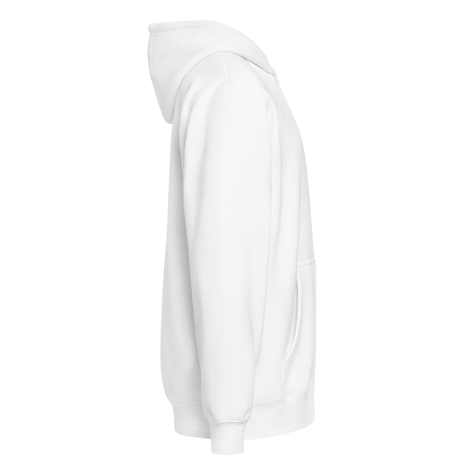 Entrusted Premium Zip Hoodie white right side — God hoodie white faith-based zip hoodie
