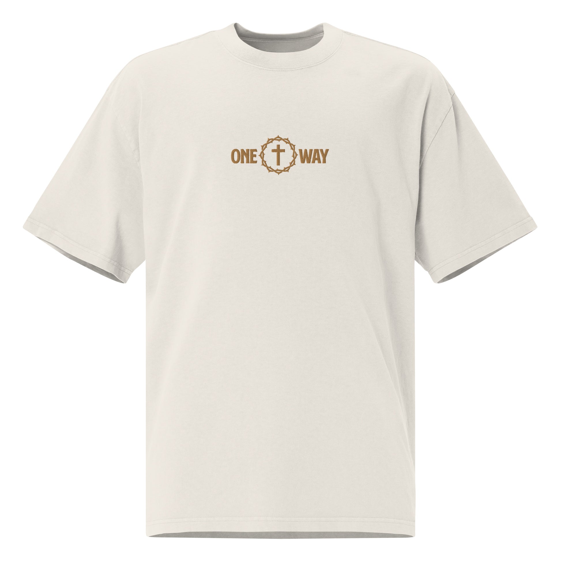 "One Way" Embroidered Oversized Premium T-shirt