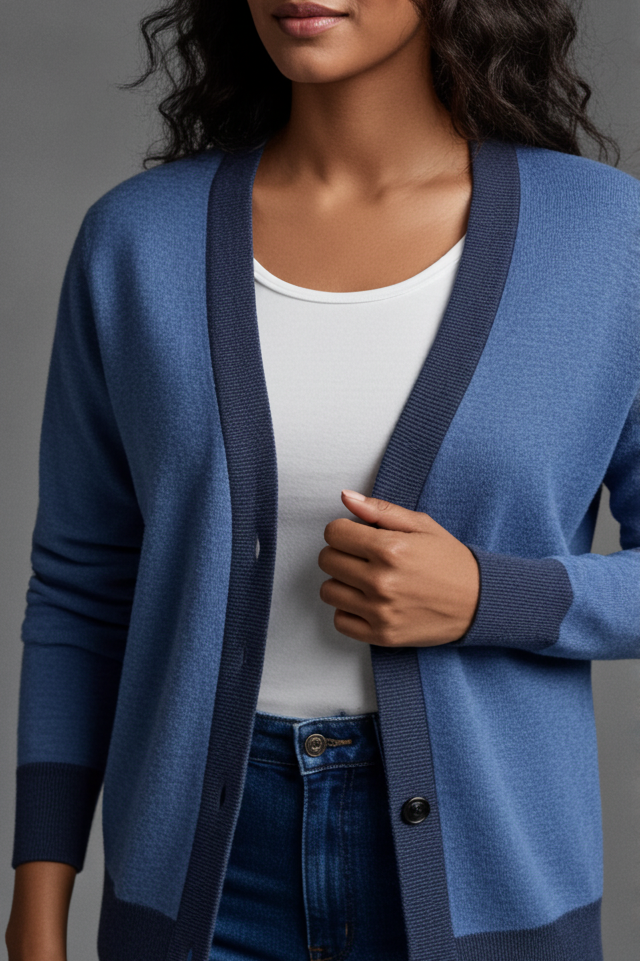Image of Meridian Jacquard knitted Cardigan
