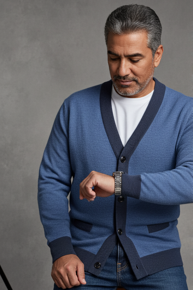 Meridian Jacquard knitted Cardigan