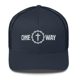 Image of One Way Christian Embroidered Trucker Cap