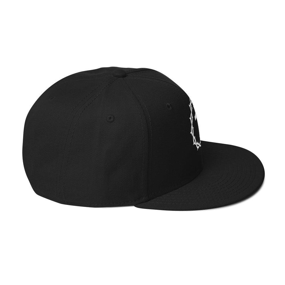 "One Way" Crown and Cross Embroidered Snapback Hat