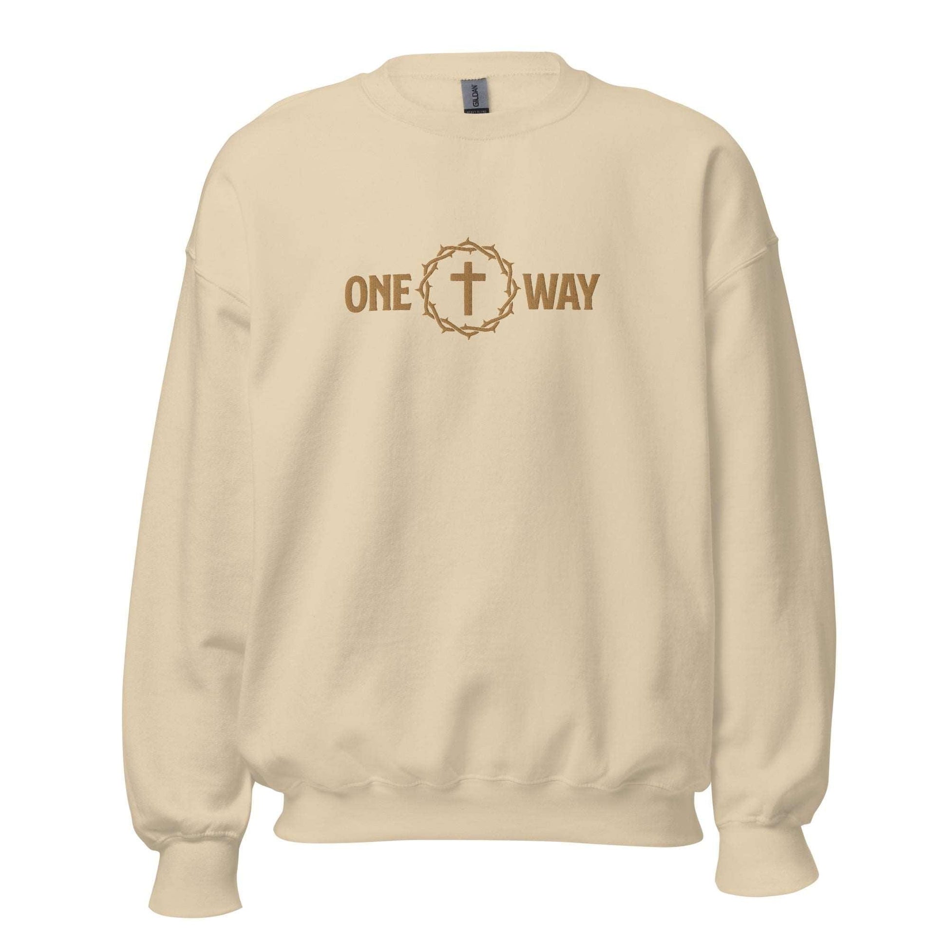 One Way Embroidered Sweatshirt