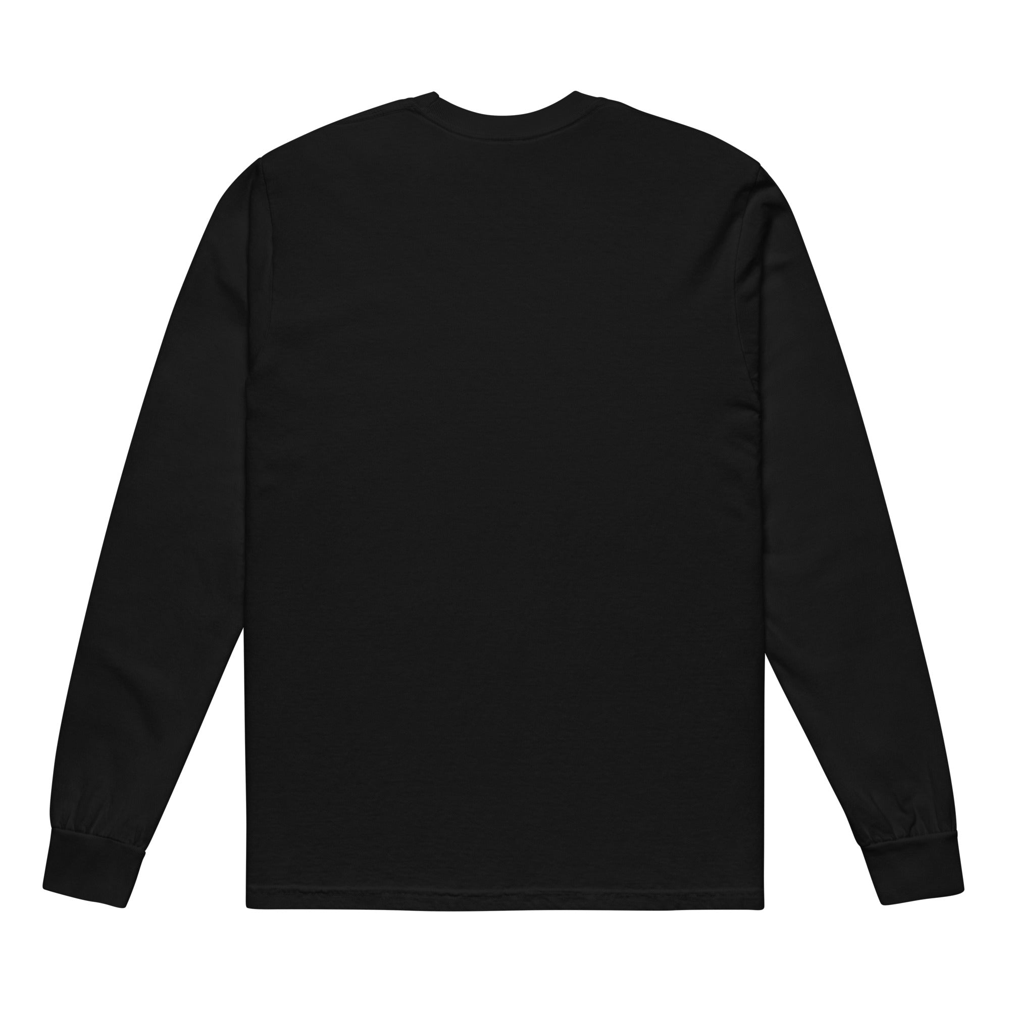 Image of Entrusted Est. 33AD christian long sleeve shirt black back — bible verse shirt Entrusted to Him