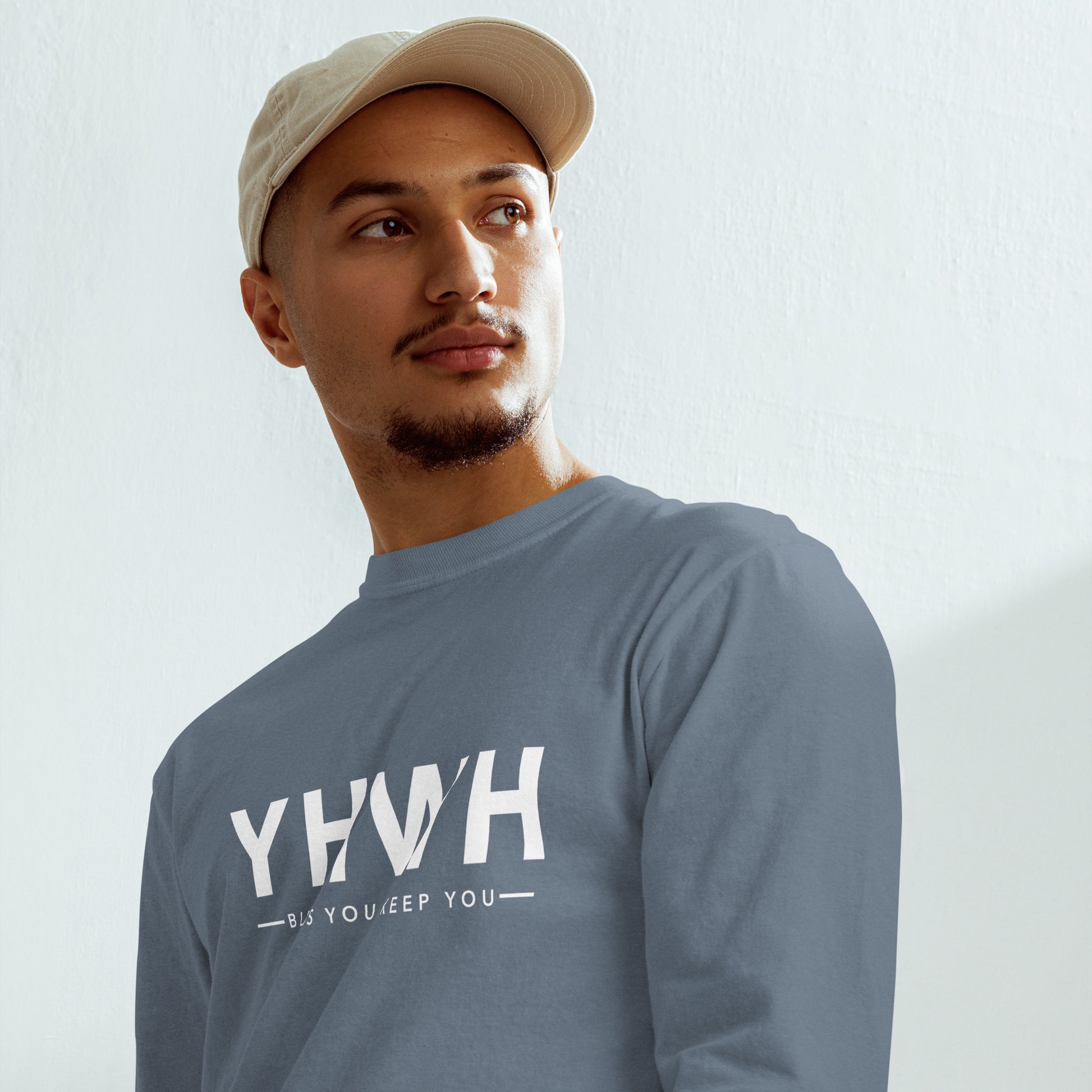 YHWH christian shirt blue jean third front — walk by faith apparel Numbers 6:24