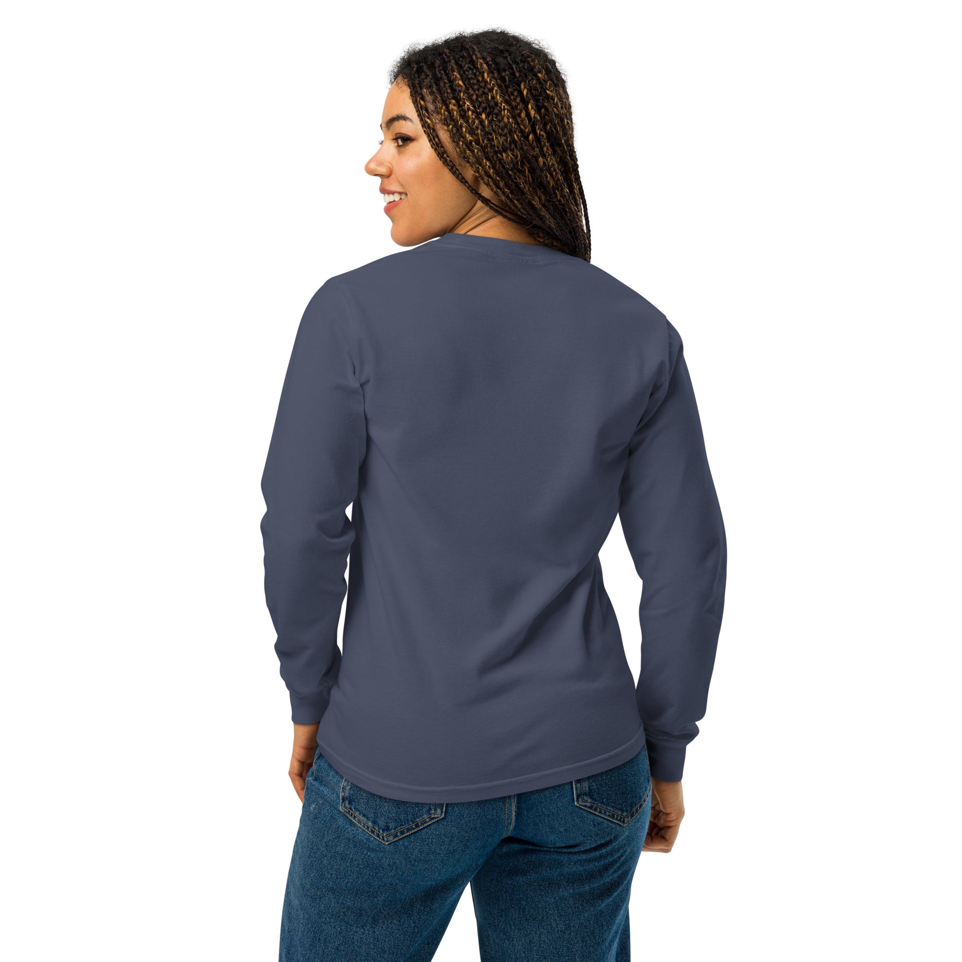 Hard Pressed christian shirt navy second back — christian t-shirt for men and women
