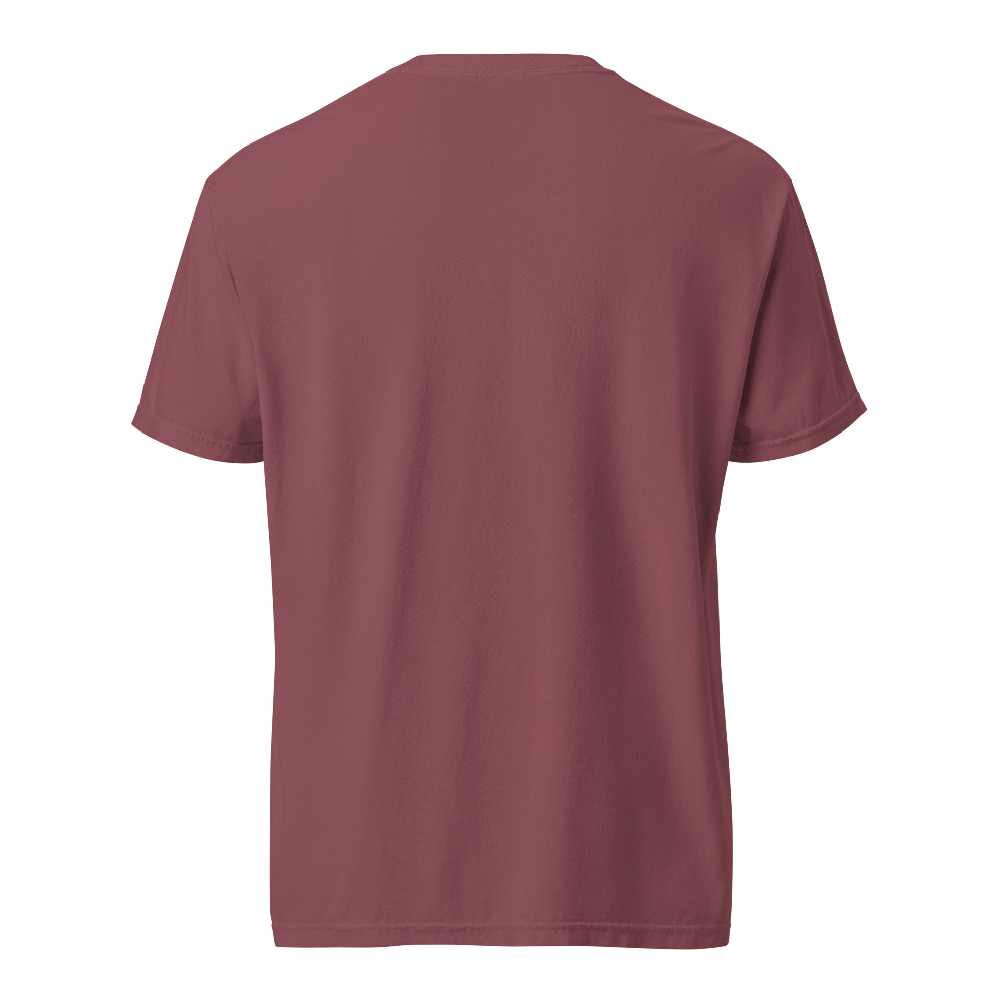 Image of YHWH Christian graphic tee brick back view — Entrusted to Him
