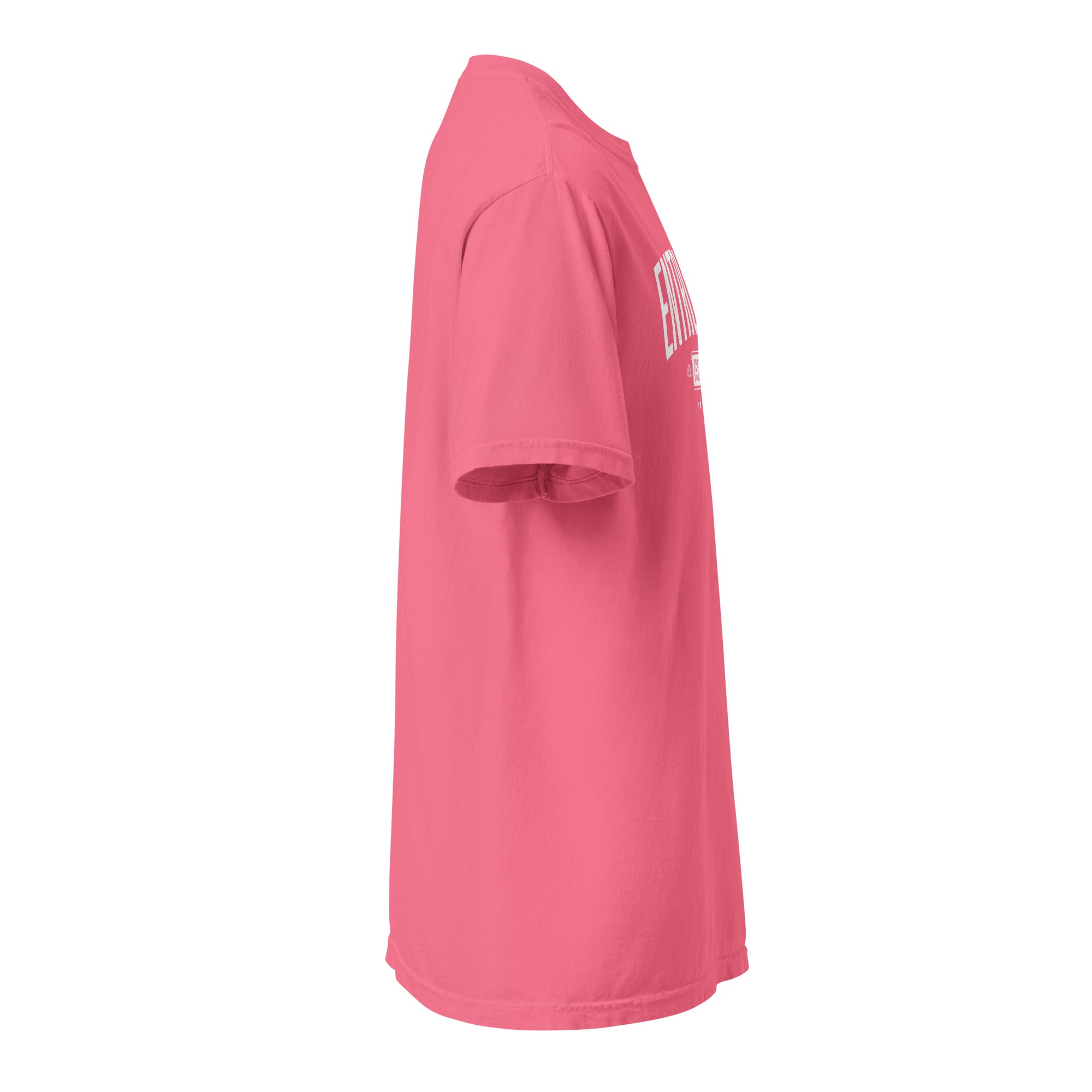 Image of Entrusted Est. 33AD Christian t-shirt crunchberry right side view — Entrusted to Him