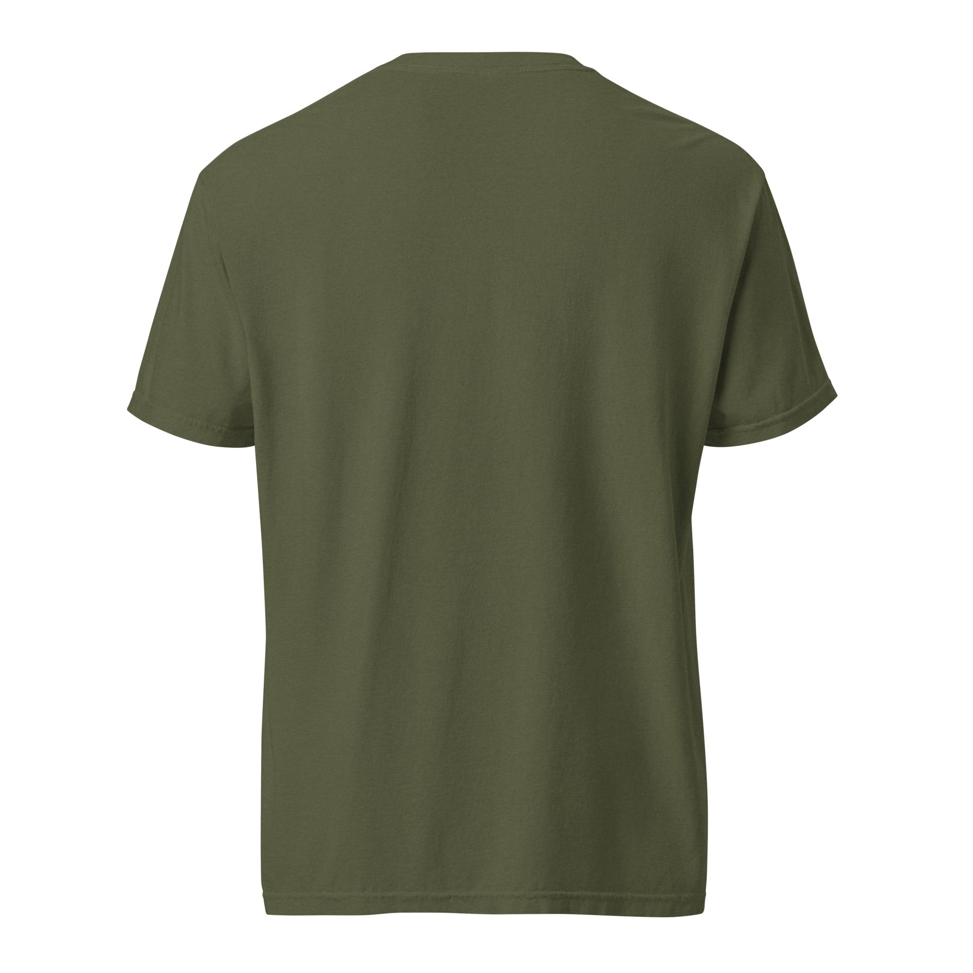 Image of Entrusted Est. 33AD Christian t-shirt hemp back view — Entrusted to Him