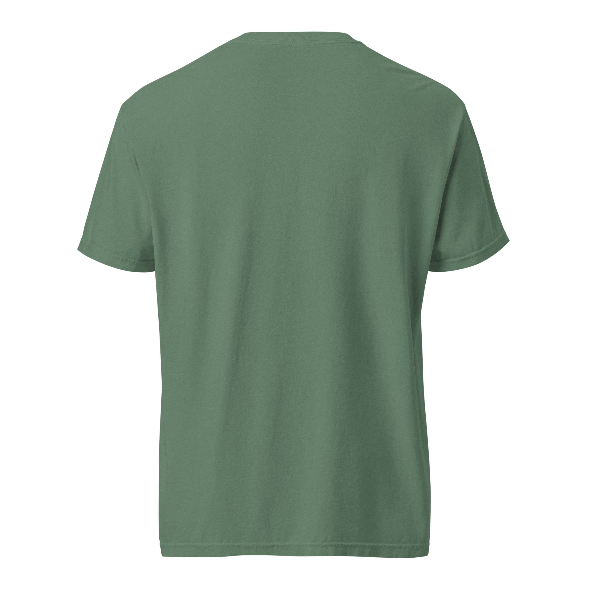 Image of Grace Abounds Jesus shirt Christian graphic tee light green back view — Entrusted to Him