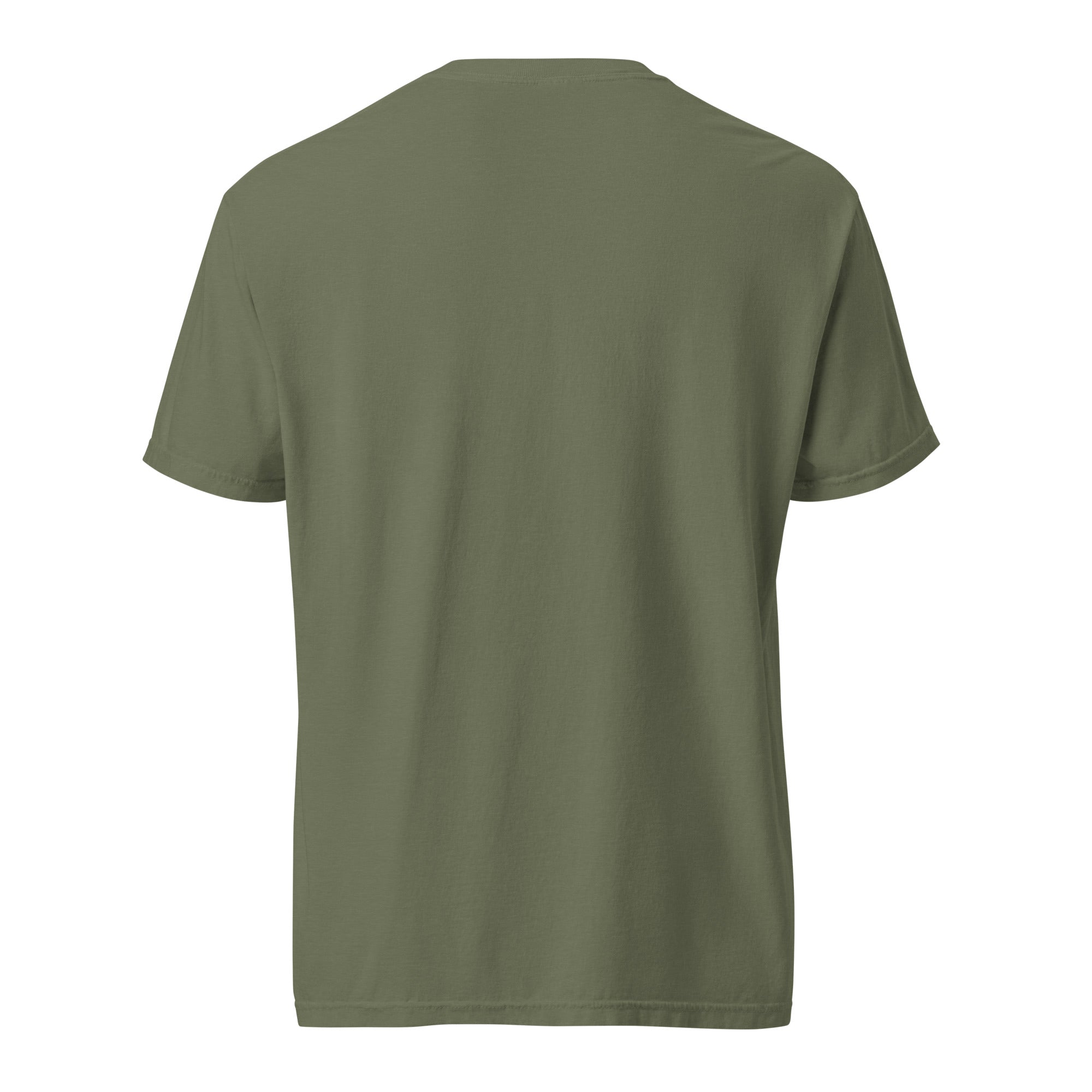 Image of Entrusted Est. 33AD t-shirt Christian moss right side view — Entrusted to Him