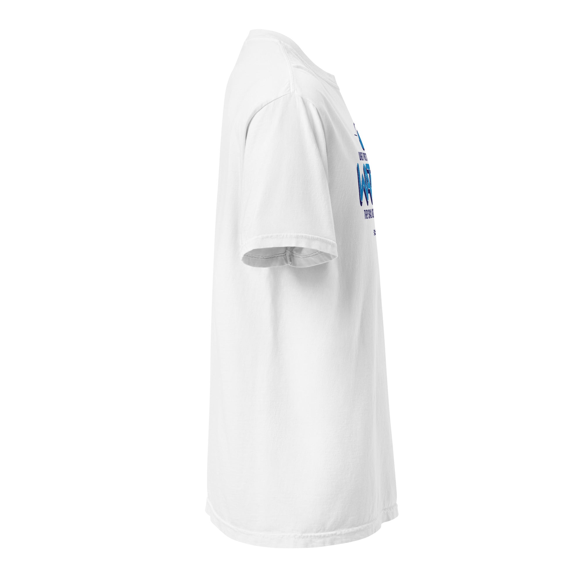 Image of Waters Bible verse shirt Christian clothing white right side view — Entrusted to Him
