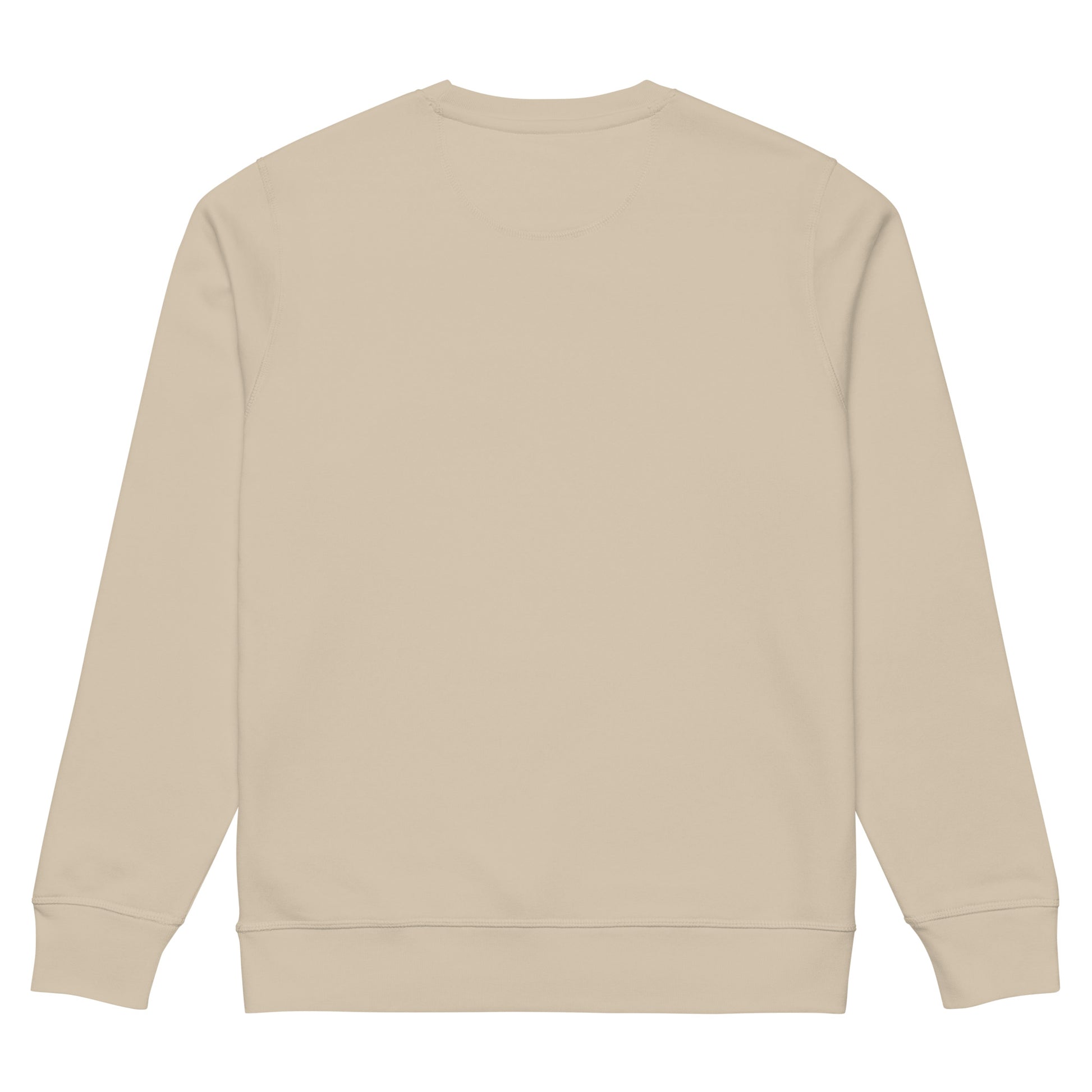 Grace Abounds scripture sweatshirt desert dust back view — Entrusted to Him