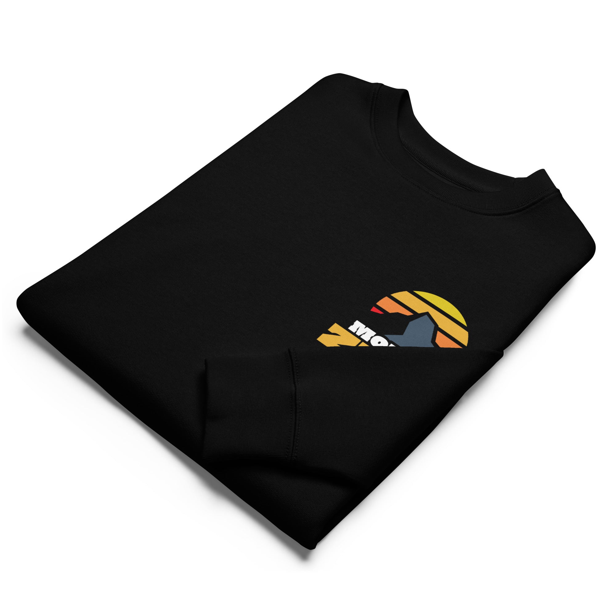 Image of Mount Zion scripture sweatshirt black front view — Entrusted to Him