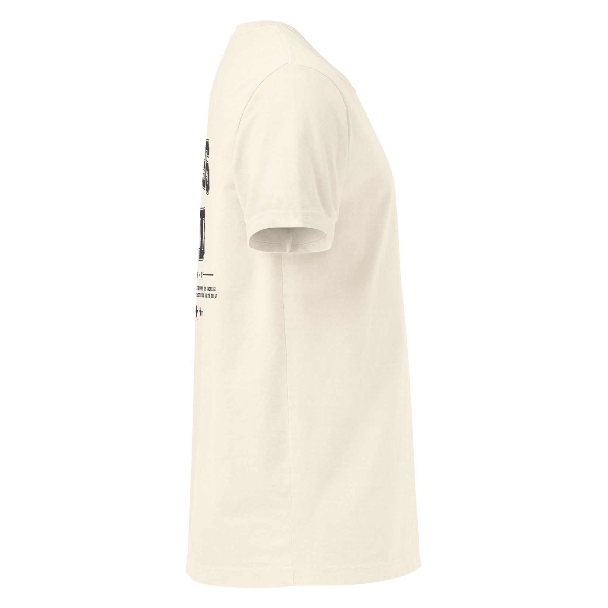 Image of Holiness Unto The Lord Christian clothing vintage white right side view — Entrusted to Him