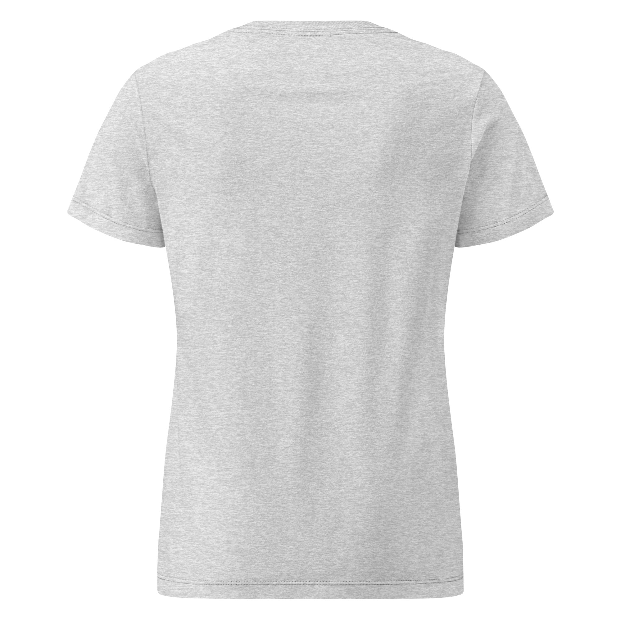 Image of Risen Jesus shirt women sport grey back view — Entrusted to Him