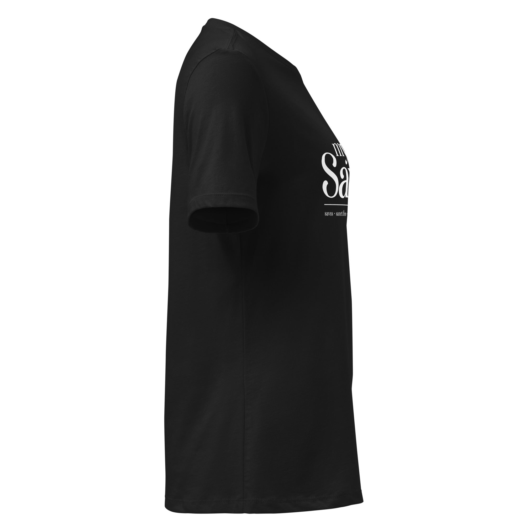 Image of My Savior Jesus shirt women black right alternate view — Entrusted to Him