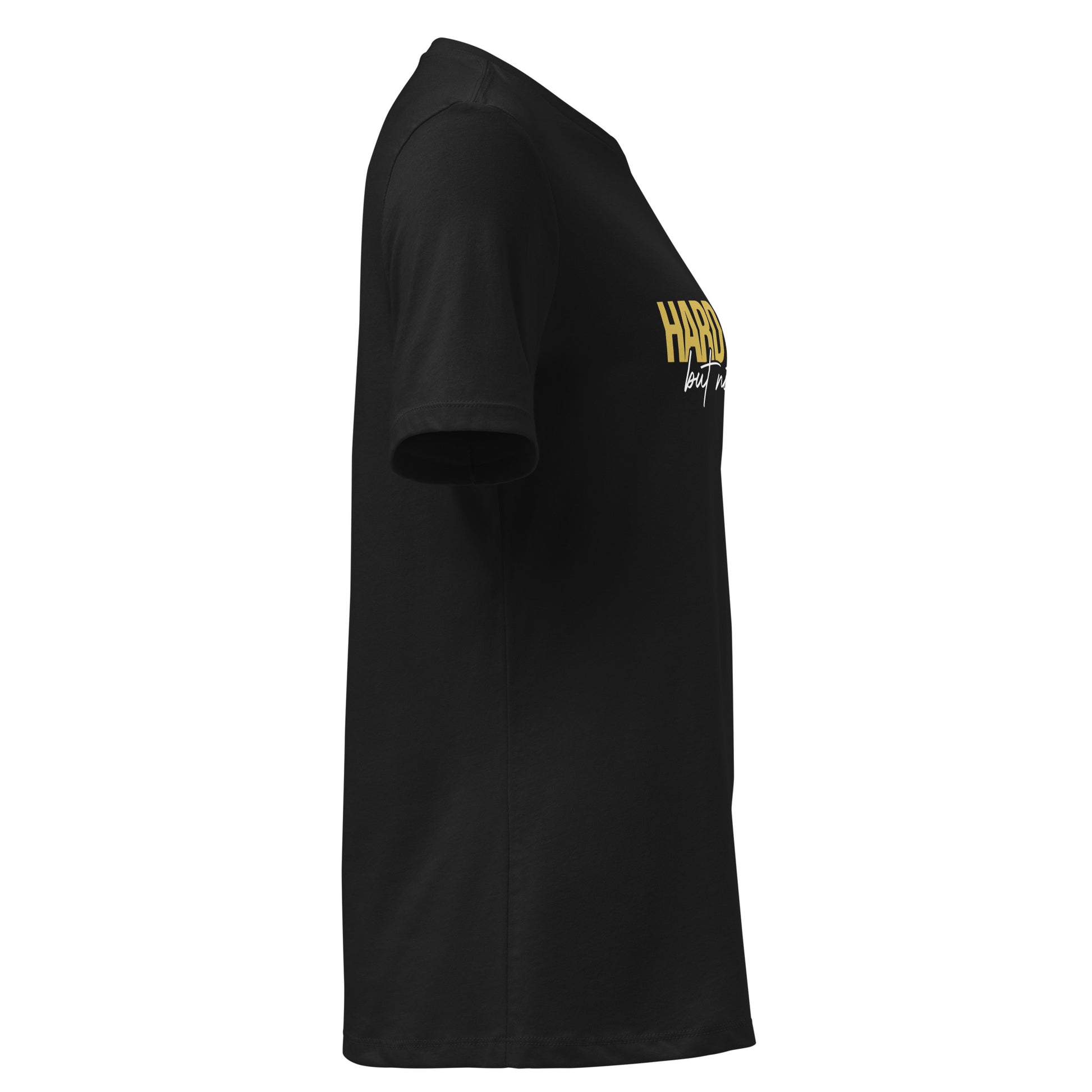 Hard Pressed Jesus shirt women black right side view — Entrusted to Him